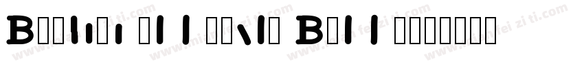 Bookman Old Style Bold T字体转换